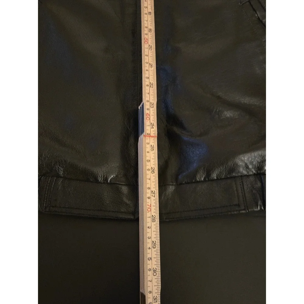 Susquehanna Trail Outfitters Mens Large Bomber Jacket Black Genuine Leather